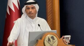 Perdana Menteri sekaligus Menteri Luar Negeri Qatar, Sheikh Mohammed bin Abdulrahman Al Thani. (AP Photo)