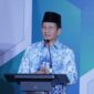 Menteri Agama Nasaruddin Umar saat bicara dalam peluncuran Indeks Integritas Pendidikan 2026 di Gedung Merah Putih Komisi Pemberantasan Korupsi (KPK), Jakarta, Selasa (6/10/2026). (Humas Kemenag)