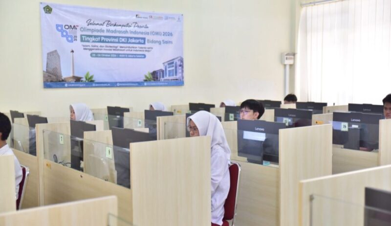 Sebanyak 15.599 siswa mengikuti Olimpiade Madrasah Indonesia (OMI) bidang sains tingkat provinsi yang digelar serentak pada 5–6 Oktober 2026. (Humas Kemenag)