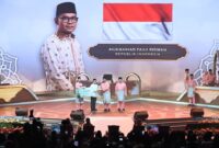 Qari Indonesia, Muhammad Fauji Ridwan, meraih juara pertama Tilawah Al-Qur’an Putra dalam Majlis Tilawah dan Hafazan Al-Quran Peringkat Antarabangsa (MTHQA) ke-66 di Kuala Lumpur, Malaysia. (Humas Kemeng)