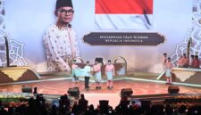 Qari Indonesia, Muhammad Fauji Ridwan, meraih juara pertama Tilawah Al-Qur’an Putra dalam Majlis Tilawah dan Hafazan Al-Quran Peringkat Antarabangsa (MTHQA) ke-66 di Kuala Lumpur, Malaysia. (Humas Kemeng)
