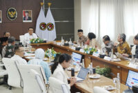 Rapat Tingkat Menteri Koordinasi Tindak Lanjut Penguatan Kebijakan Pendidikan Nasional di Kantor Kementerian Koordinator Bidang Pembangunan Manusia dan Kebudayaan (Kemenko PMK), Jakarta, Rabu (14/10/2026). (Kemenag)