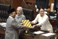 RUU Satu Data Indonesia disahkan menjadi UU dalam Rapat Paripurna Ke-9 DPR Masa Persidangan I Tahun Sidang 2026–2027 di Gedung DPR, Jakarta, Selasa (6/10/2026). (Jennus)