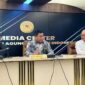 Juru Bicara MA Heru Pramono menyampaikan keterangan dalam konferensi pers di Jakarta, Senin (12/10/2026). (jennus)