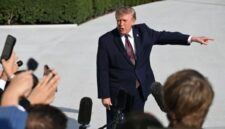 Presiden AS Donald Trump dalam rapat umum di Arizona, Rabu (14/10/2026). (Anadolu)