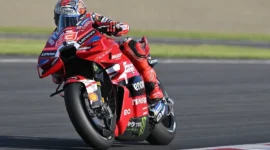 Marc Marquez merebut gelar juara dunia MotoGP 2026 setelah memenangi Grand Prix Jepang di Sirkuit Mobility Resort Motegi, Minggu (4/10/2026). (MotoGP)