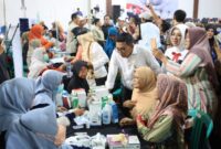 Gubernur Banten Andra Soni meninjau langsung pelayanan Program Cek Kesehatan Gratis (CKG) di Gedung Gelanggang Remaja (GGR) Ciceri  