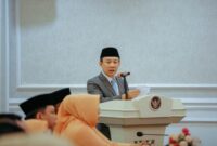 Sekretaris Daerah Provinsi Lampung, menyampaikan harapannya agar kedua pejabat mampu memberikan warna baru dan menghadirkan terobosan inovasi yang berdampak bagi masyarakat sesuai dengan bidang tugas masing-masing.