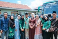 Jihan Nurlela berbincang akrab dengan pengurus PWNU dan PW Pergunu Lampung terkait program beasiswa untuk peningkatan SDM Lampung.