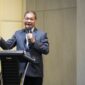 Foto Rektor UMY memberikan sambutan dalam Munas Dekan FH PTMA di Student Dormitory UMY